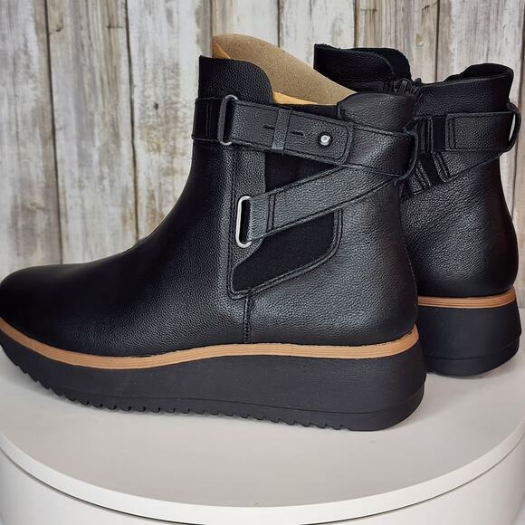 Clarks Women’s Zylah Faye Ankle Boots – Comfort Flatform Leather - Size 6 M - Picture 6 of 10